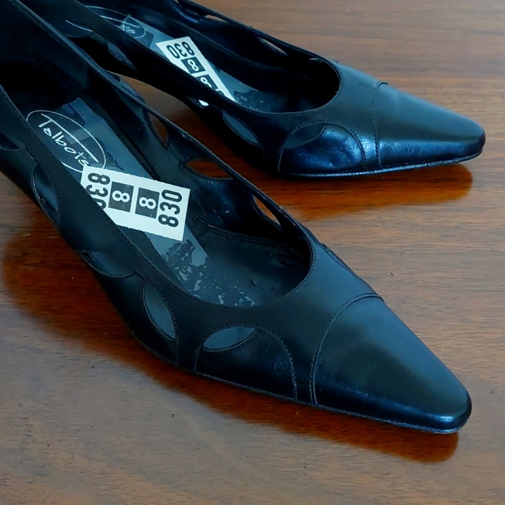 Talbots Black Kitten Heels Sz 7